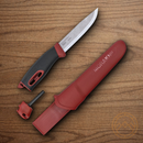Mora Companion Fixed Knife 4" Stainless Steel Blade Red Polypropylene Handle