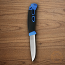 Mora Companion Fixed Knife 4" Stainless Steel Blade Blue/Black Polymer/TPE Handle