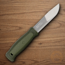 Mora Kansbol w Fixed Knife 4.25" Stainless Steel Blade  Green Polymer Handle