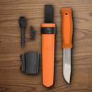 Mora Kansbol w Fixed Knife 4.25" Stainless Steel Blade Orange Polymer Handle