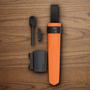 Mora Kansbol w Fixed Knife 4.25" Stainless Steel Blade Orange Polymer Handle