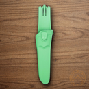 Mora Basic 546 Fixed Knife 3.5" Stainless Steel Blade Teal/Gray Polypropylene Handle