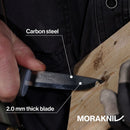 Mora Basic 511 Fixed Knife 3.5" Carbon Steel Blade Blue/Gray Polypropylene Handle