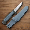 Mora Basic 511 Fixed Knife 3.5" Carbon Steel Blade Blue/Gray Polypropylene Handle