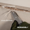 Mora Basic 546 Fixed Knife 3.5" Stainless Steel Blade Blue/Gray Polypropylene Handle
