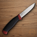 Mora Companion Fixed Knife 4" Stainless Steel Blade Black/Red Polymer Handle