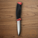 Mora Companion Fixed Knife 4" Stainless Steel Blade Black/Red Polymer Handle