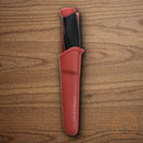 Mora Companion Fixed Knife 4" Stainless Steel Blade Black/Red Polymer Handle