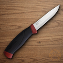 Mora Companion Fixed Knife 4" Stainless Steel Blade Black/Red Polymer Handle