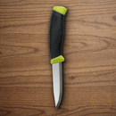 Mora Companion Fixed Knife 4" Stainless Steel Blade Black/Green Polymer Handle