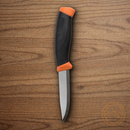 Mora Companion Fixed Knife 4" Stainless Steel Blade Black/Orange Polymer Handle