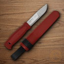 Mora Kansbol Fixed Knife 4.25" Stainless Steel Blade Red Polymer Handle