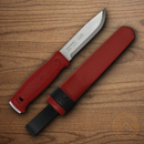 Mora Garberg Fixed Knife 4.25" Stainless Steel Blade Red Polymer Handle