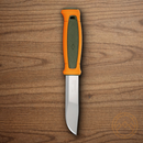 Mora Kansbol Fixed Knife 4.25" Stainless Steel Blade Orange/Green Polymer Handle