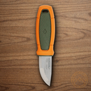 Mora Eldris Fixed Knife 2" Stainless Steel Blade Orange/Green Polymer Handle