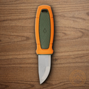 Mora Eldris Fixed Knife 2" Stainless Steel Blade Orange/Green Polymer Handle