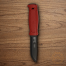 Mora Garberg Fixed Knife 4.25" Carbon Steel Blade Red Polymer Handle