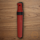 Mora Garberg Fixed Knife 4.25" Carbon Steel Blade Red Polymer Handle