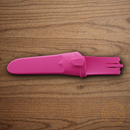 Mora Basic 511 Fixed Knife 3.5" Carbon Steel Blade Pink Polypropylene Handle