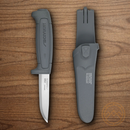 Mora Basic 546 Fixed Knife 3.5" Stainless Steel Blade Gray Polymer Handle