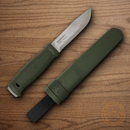 Mora Garberg Fixed Knife 4.25" Stainless Steel Blade Green Polyamide Handle