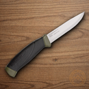 Mora Companion Fixed Knife 4" Stainless Steel Blade OD Green/Black Propylene/Rubberized Handle