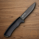 Mora Bushcraft Fixed Knife 4 1/4" Carbon Steel Blade Black Rubber Handle