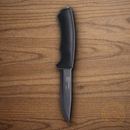 Mora Bushcraft Fixed Knife 4 1/8" Carbon Steel Blade Black Rubberized Handle