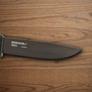 Mora Bushcraft Fixed Knife 4 1/8" Carbon Steel Blade Black Rubberized Handle