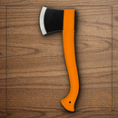 Mora Outdoor Camp 4 3/8" Carbon Steel Axe Head 3 1/2" Cutting Edge Orange Plastic Handle