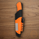 Mora Bushcraft Fixed Knife 4 1/4" Stainless Steel Blade Orange Propylene Handle