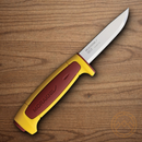 Mora Basic 546 Fixed Knife 3.5"Stainless Steel Blade Red/Yelow Polypropylene Handle