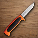 Mora Basic 511 Fixed Knife 3.5" Carbon Steel Blade Orange/Black Polypropylene Handle