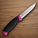 Mora Companion Fixed Knife 4" Stainless Steel Blade Magenta/Black Polypropylene Handle