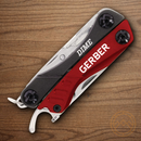 Gerber Dime Micro Multi-Tool Blade Package Opener Wire Cutter Essentials Red/Blk