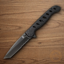 Gerber EVO MID Folding Knife 3.13" 7Cr17MoV Steel Blade Black Anodized Aluminum Handle