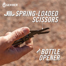 Gerber Armbar Scout Green Multitool Blades Scissors Openers Pry Bar Alu. Handle
