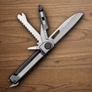 Gerber Armbar Trade Black Multitool Awl Bottle Opener Pry Bar Hammer Blades Bit