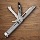 Gerber Armbar Trade Silver Multitool Awl Bottle Opener Pry Bar Hammer Blades Bit