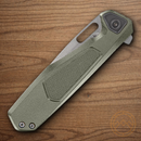 Gerber Minisada Folding Knife 3.13" D2 Tool Steel Blade Sage Aluminum Handle