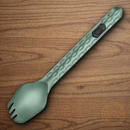 GERBER Devour Multi-Fork Spoon Six Functions Nesting Baltic Haze Green Aluminum