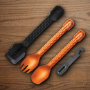 GERBER CompIEAT Utensil Set Burnt Orange Fork Spoon Spatula Nesting 4 Functions