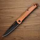 Gerber Affinity Folding Knife 3.5" D2 Tool Steel Blade Black Copper/Stainless Handle