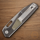 Gerber Slimsada Folding Knife 3.5" D2 Tool Steel Blade Olive Micarta Handle