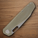 Gerber Slimsada Folding Knife 3.5" D2 Tool Steel Blade Olive Micarta Handle