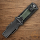 Gerber Strongarm Fixed Knife 420 Steel Blade Green Rubberized Polymer Handle