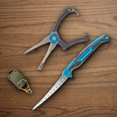 GERBER Fishing Kit Folding Fillet Knife w/6" Blade Hemoplier Defender Multi Tool