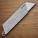 Gerber E.A.B. Folding Knife Silver Stainless Handle  Exchangeable Standard Size Utility Blade.