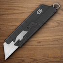 Gerber E.A.B. Mini Folding Knife Black Stainless Handle  Exchangeable Standard Size Utility Blade.