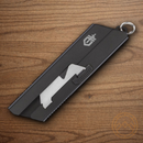 Gerber E.A.B. Mini Folding Knife Black Stainless Handle  Exchangeable Standard Size Utility Blade.